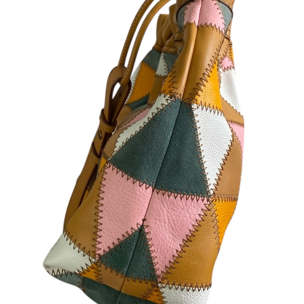 Fossil Tan and Pink Geometric Shoulder Bags - Picture 7 of 11
